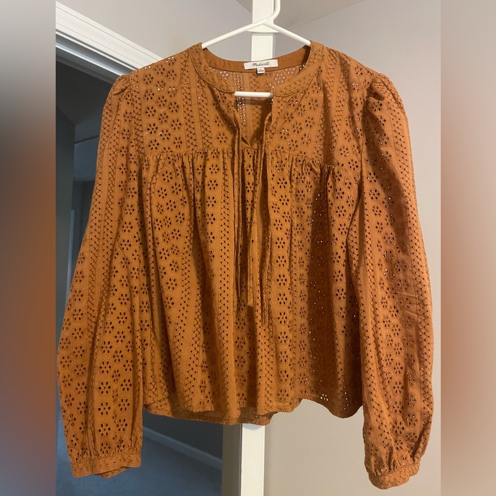 Madewell Eyelet Crop Top